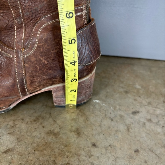 Brown Leather Knee-High Boots - Picture 13 of 14